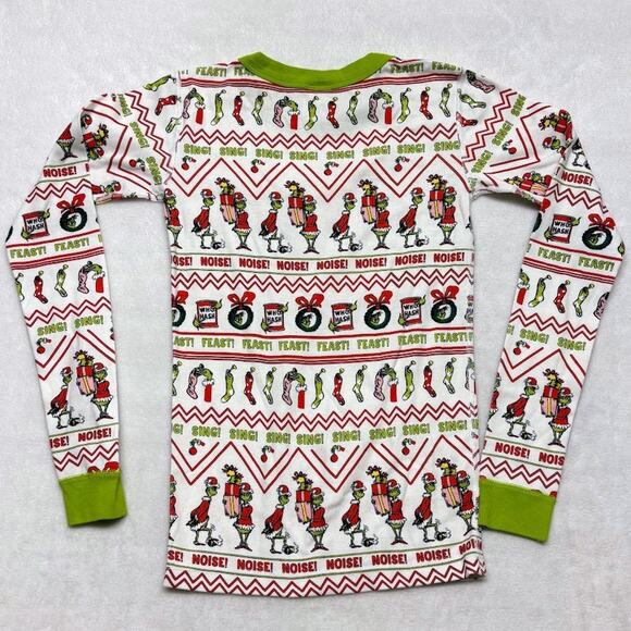 Hanna Andersson Dr Seuss Grinch Fair Isle Pajama Set Youth Size 160cm US 14 - Picture 3 of 12